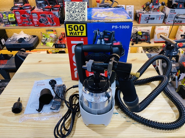 MÁY PHUN SƠN HIỆU RYOBI JAPAN PS-1000 MỚI 100% CHÍNH HÃNG NHẬP KHẨU