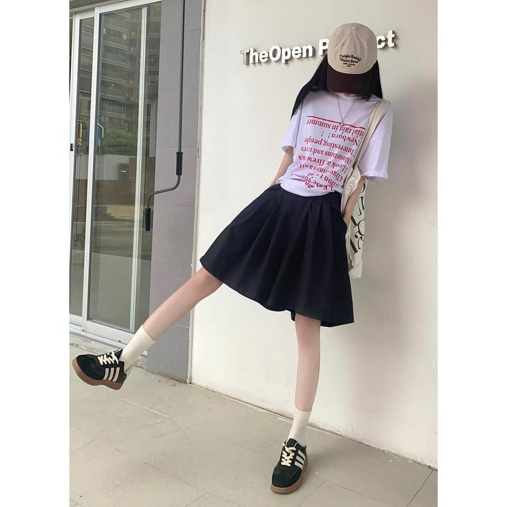 Quần Culottes Ống Rộng Xếp Ly Phong Cách Mới Mùa Hè 63920