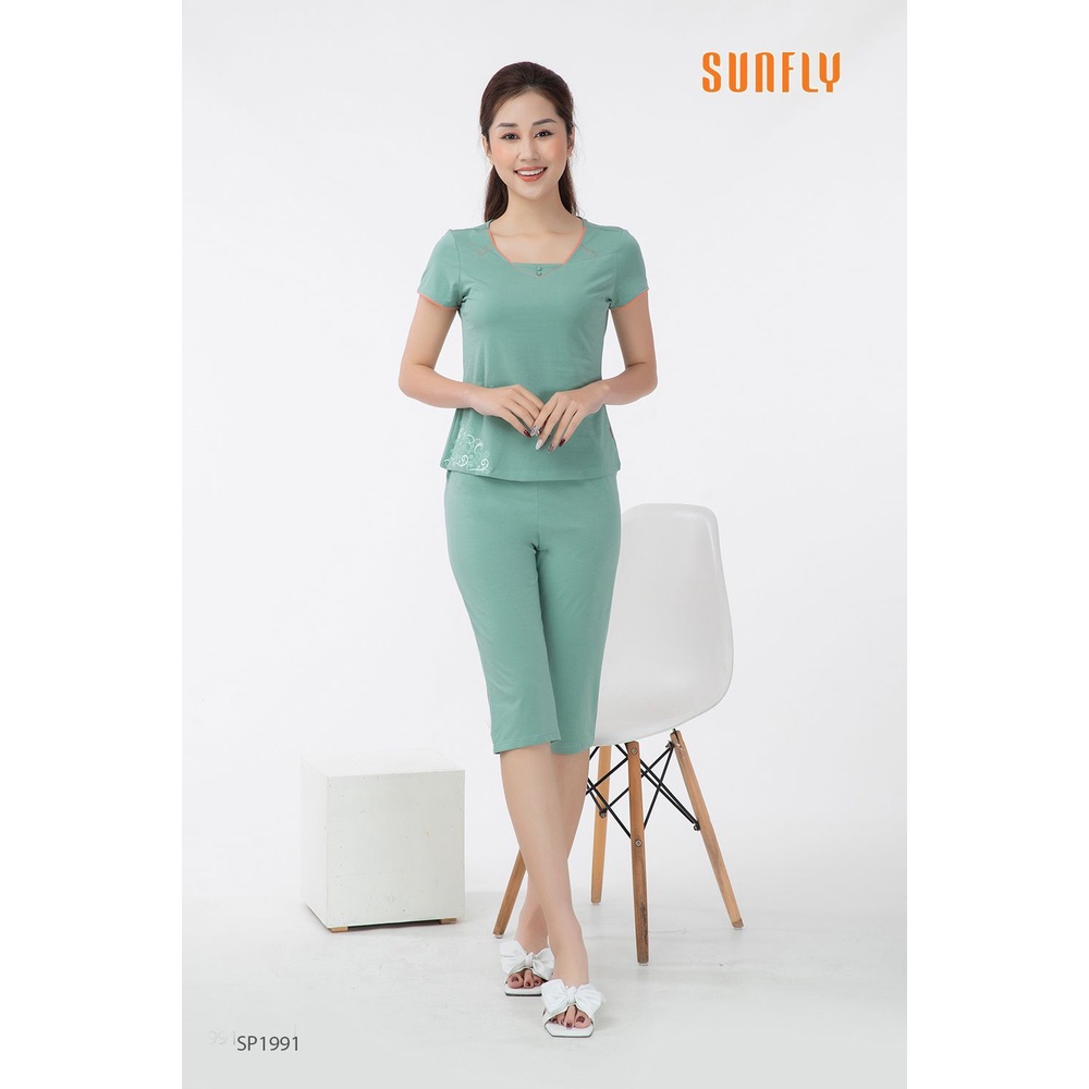 SP1991 ĐỒ BỘ MẶC NHÀ SUNFLY COTTON ÁO CỘC QUẦN NGỐ
