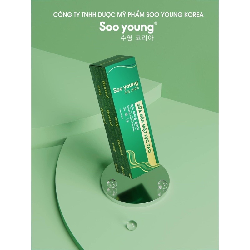 Sữa rữa mặt lục tảo Soo young ( Chính Hãng )