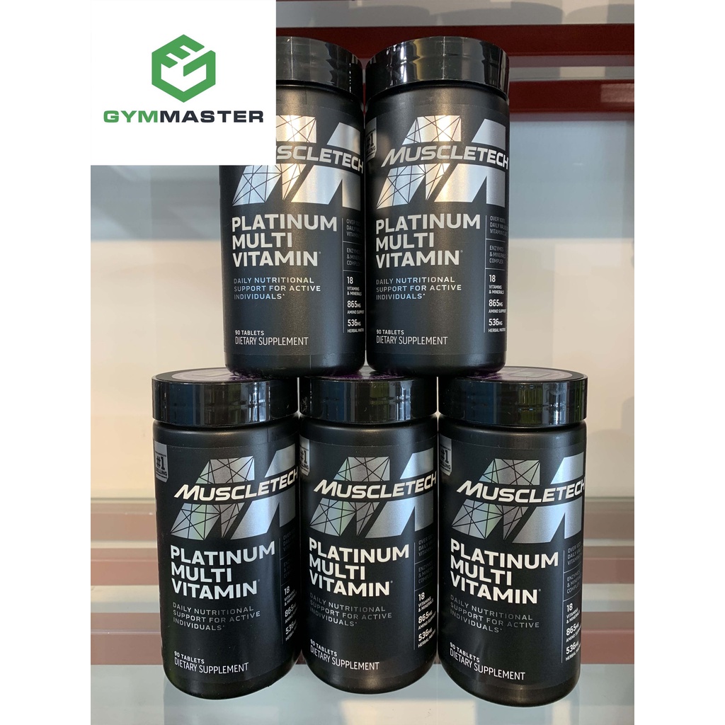 Viên uống Vitamin tổng hợp bổ sung dưỡng chất Platinum MultiVitamin MuscleTech - Hàng phân phối chính hãng 100%