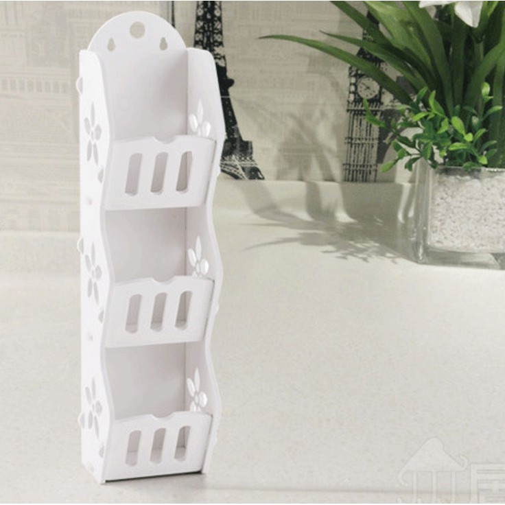 (SALE 50%) KỆ GÓC 4TẦNG HOA VĂN GỖ - KỆ TREO 3 TẦNG