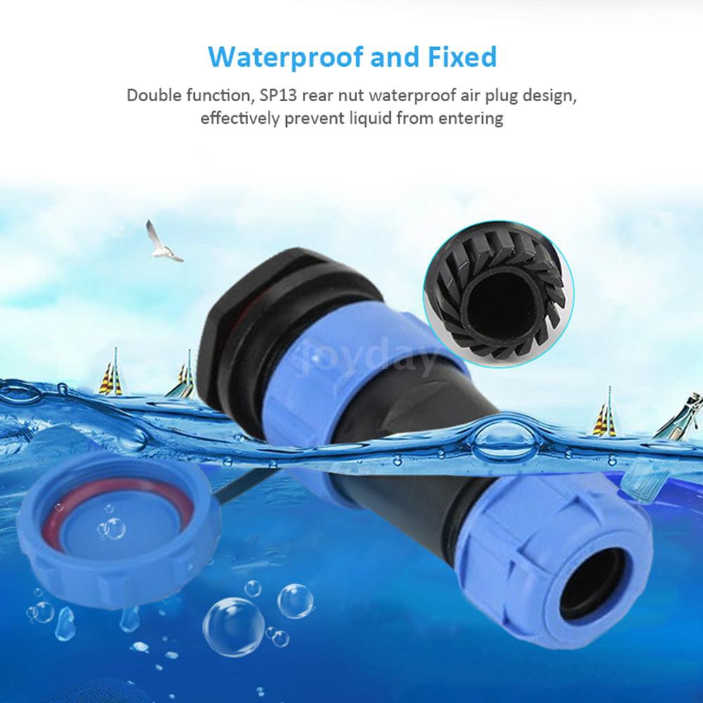 SP13 IP68 Waterproof Connectors Circular Socket 13mm 2Pin 3Pin 4Pin 6Pin 7Pin 9Pin Multipole Plug