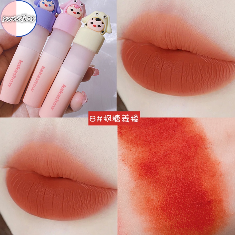 Son môi màu sắc retro lâu trôi chống thấm nước dành cho nữ