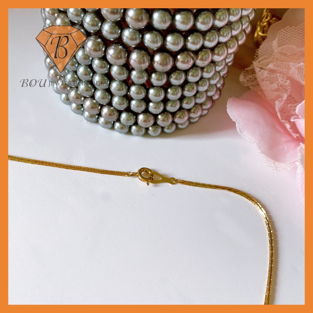 VÒNG CỔ VÀNG SECONDHAND TRANG SỨC SI NHẬT BẢN BOU JEWELRY VINTAGE MÃ VC321