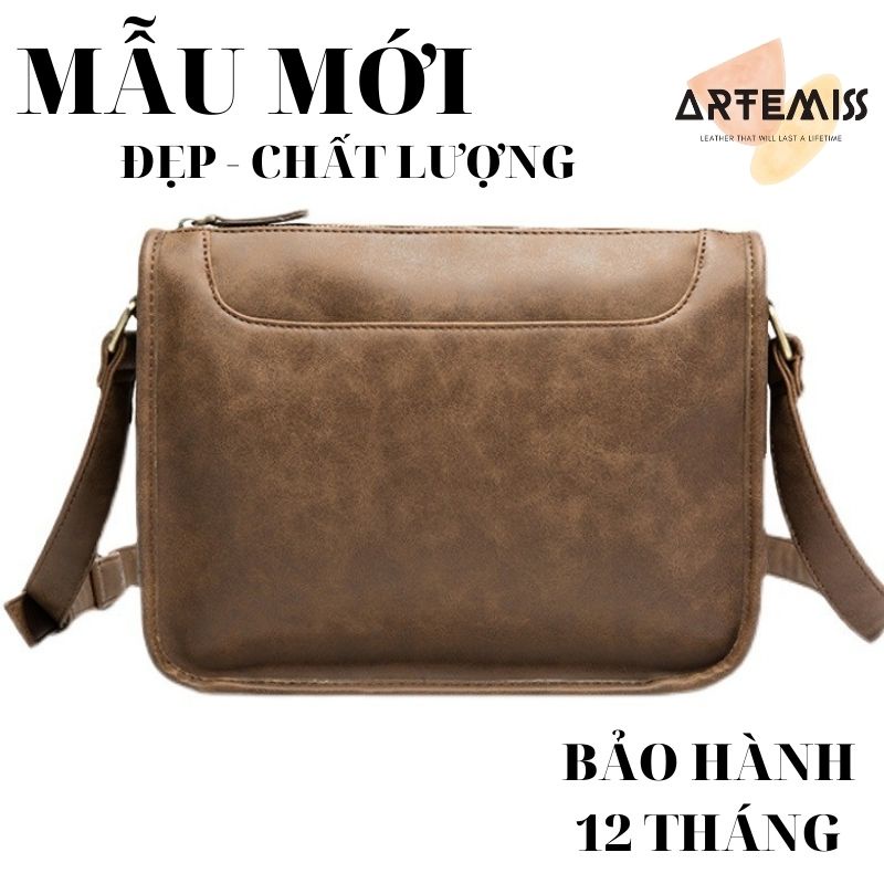 Túi đeo chéo nam ⚡FREESHIP⚡da đeo chéo ngực vai Lịch lãm, phong cách, bền đẹp. BH 12t Tặng Vớ nam 6U16