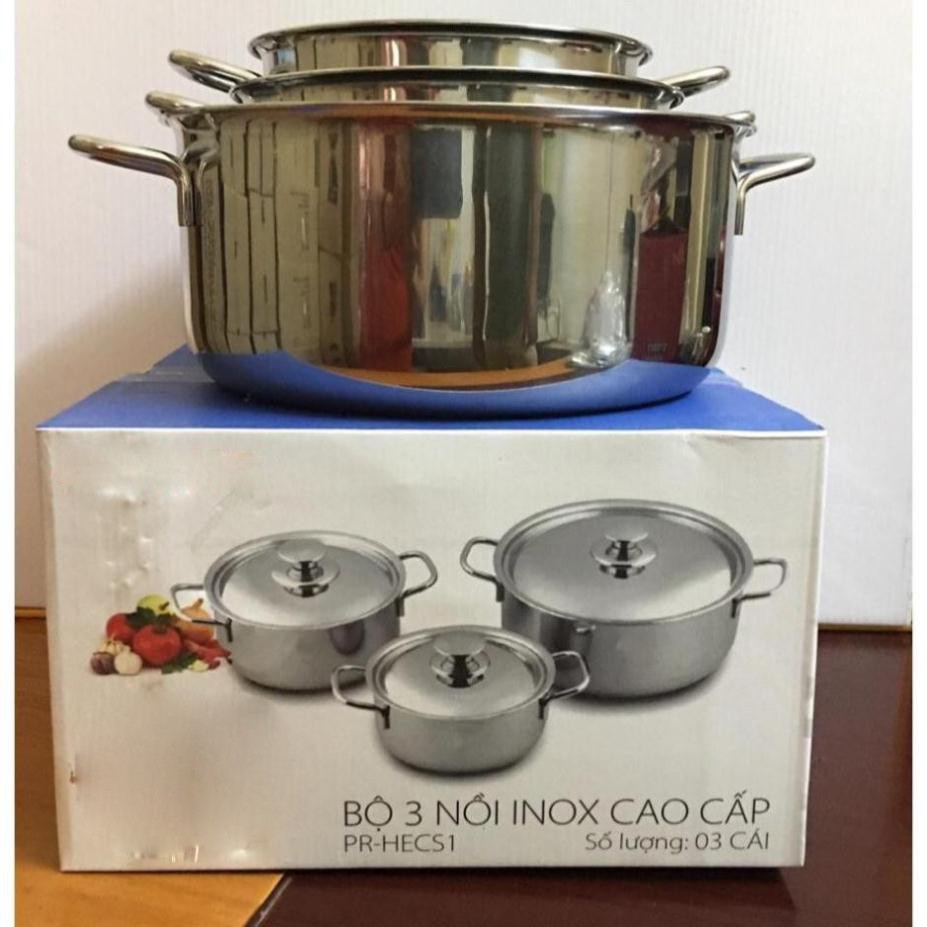 Bộ 3 nồi inox Thái Lan cao cấp chất lượng cho người nội trợ