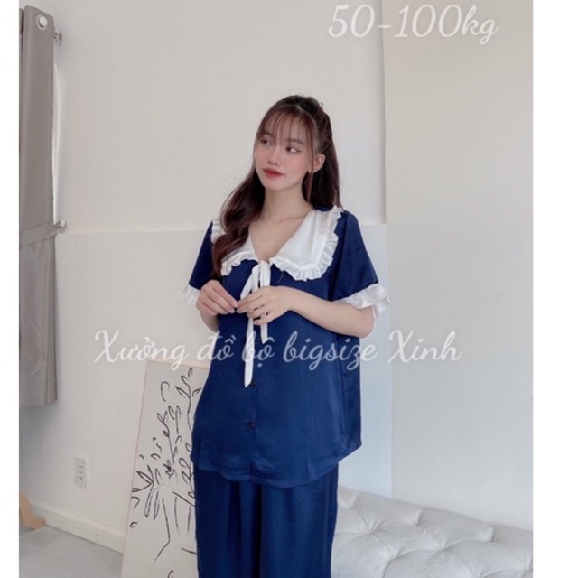 Bộ Tiểu Thư Bigsize 50-100kg mặc ơr nhà siêu dễ thương