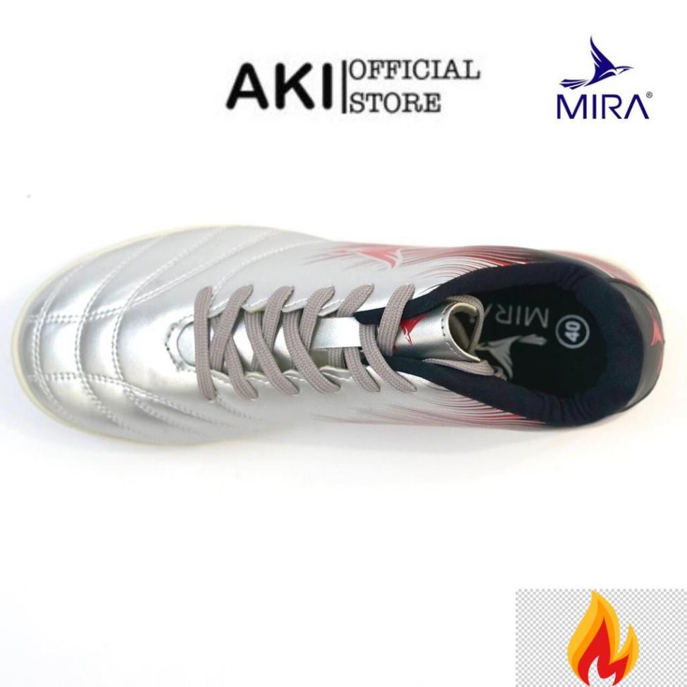 Giày đá bóng cỏ nhân tạo Mira Pro Xám thể thao nam chính hãng đẹp rẻ - PR004 -gf&