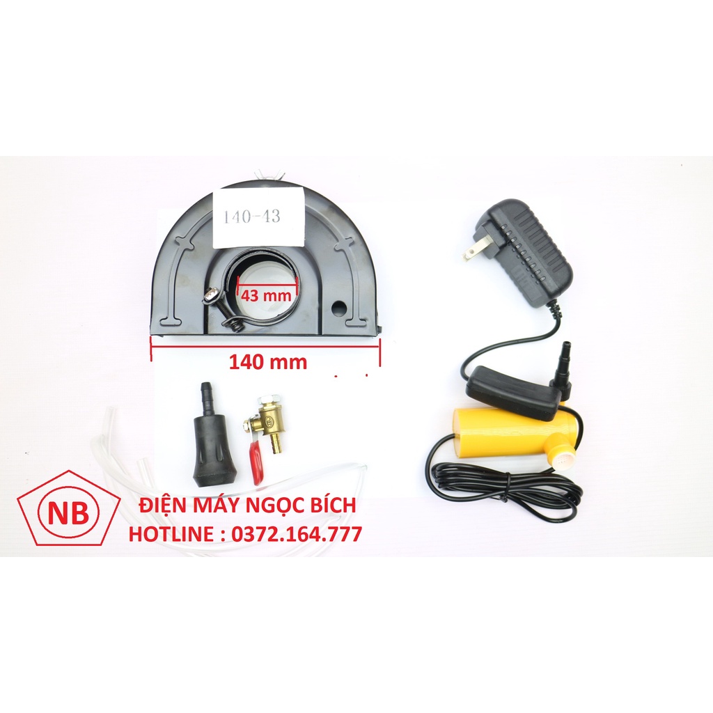 COM BO Máy Bơm Nước Mini 12v Và Tấm Chắn Bảo Vệ Cắt Rãnh Với Van Nước Có Thể Điều Chỉnh Phi 140mm