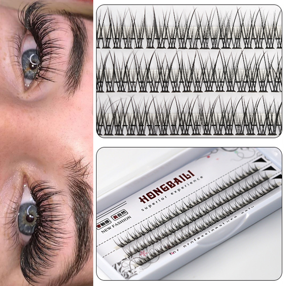 (Hàng Mới Về) Lông Mi Giả Mềm Mại Dày 0.07 8-14mm Kiểu Đuôi Cá Tự Nhiên
