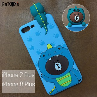 Ốp lưng gắn thú cute iPhone 7 Plus/ 8 Plus