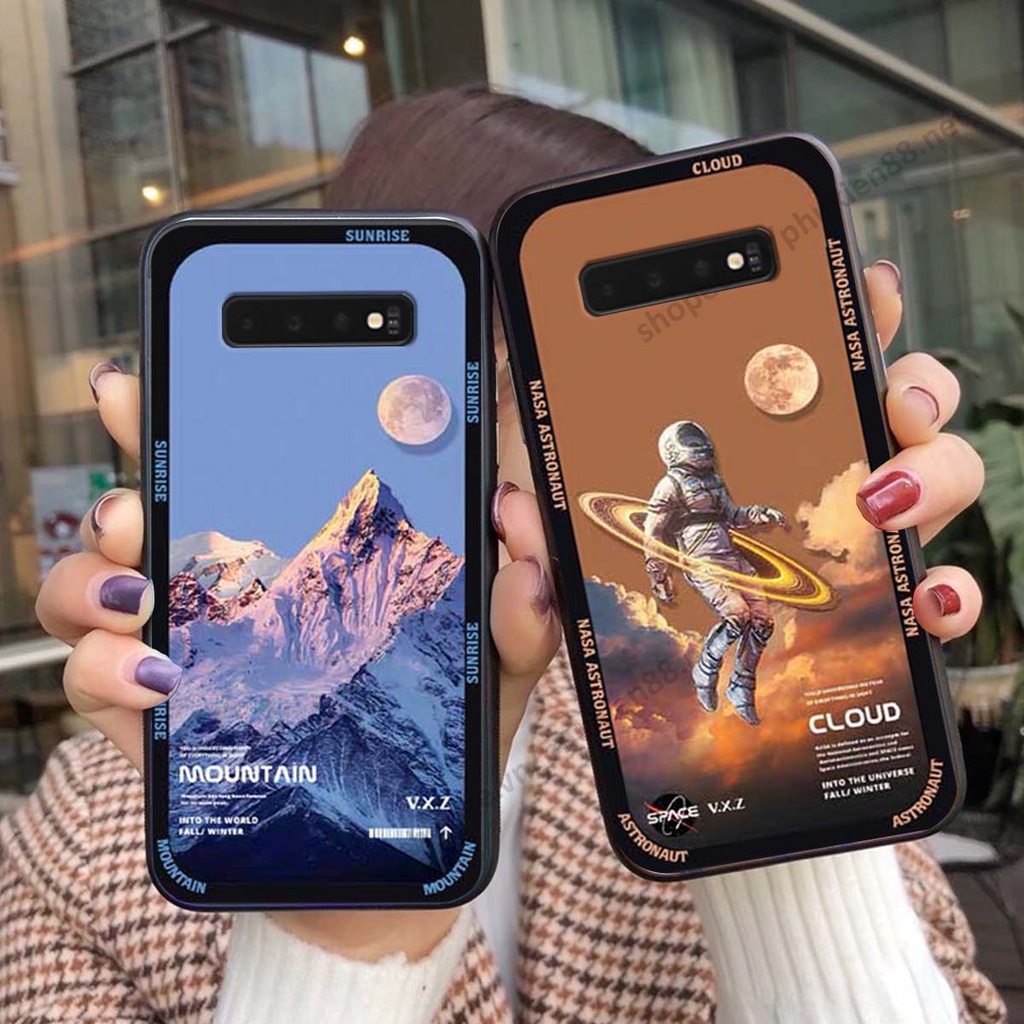 Ốp Samsung S10 / S10 5G / S10 Plus / S10+ hình vũ trụ, mountain, cloud phong cách cá tính