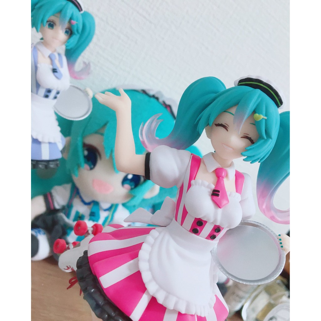Mô Hình Hatsune Miku, Vocaloid, Cafe Maid Ver., Hatsune Miku Figure Costumes -  Fogure Chính Hãng Nhật Bản