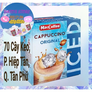 Cà phê sữa đá Cappuccino Original vị Truyền Thống MacCoffee hộp 190g - Cafe Cappuccino Original 190gr (10 gói x 19g)