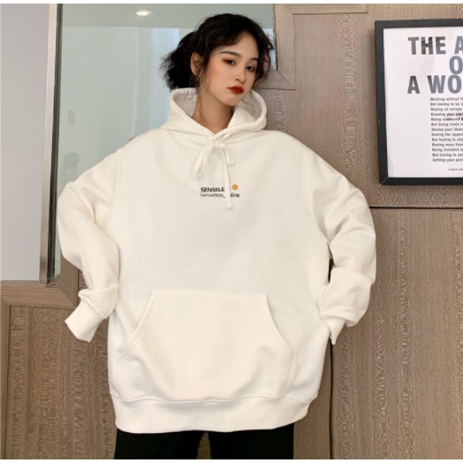 Áo hoodie nữ nam unisex có mũ ulzzang hàn quốc cặp đôi local brand nỉ ngoại form rộng đen trắng T&amp;J cute zip chống nắng