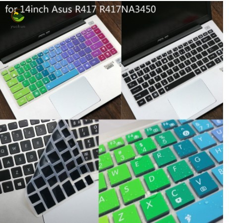 Miếng Dán Bàn Phím Silicon Siêu Mỏng Cho Laptop Asus R417 R417Na3450 A480Ua 14inch