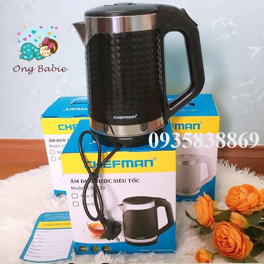 Ấm Siêu Tốc 2L Chính Hãng PL HOME , Cao Cấp , 2 Lớp , Bảo Hành 12 Tháng