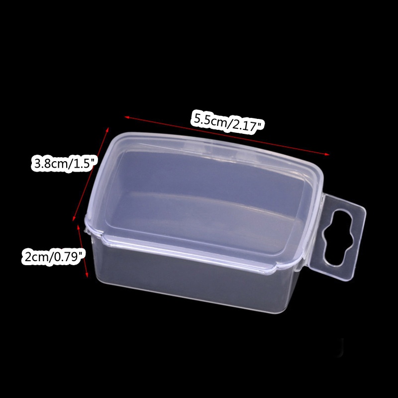 Set 10 Hộp Nhựa Mini Trong Suốt Đựng Trang Sức Có Nắp Đậy Tiện Lợi