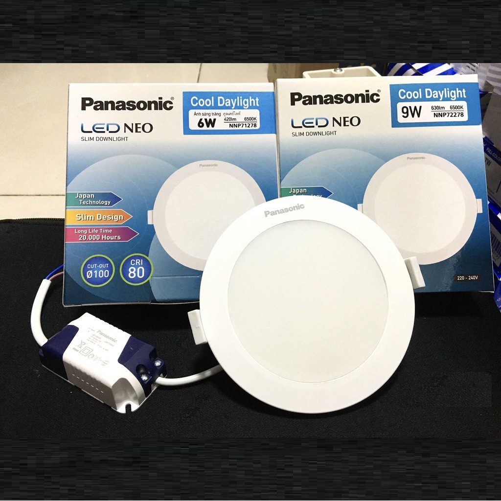 Đèn LED âm trần Panasonic 6W, 9W,12W,15,18W tròn phi 100 NNP71278- NNP72288 (ÁNH SÁNG TRẮNG)