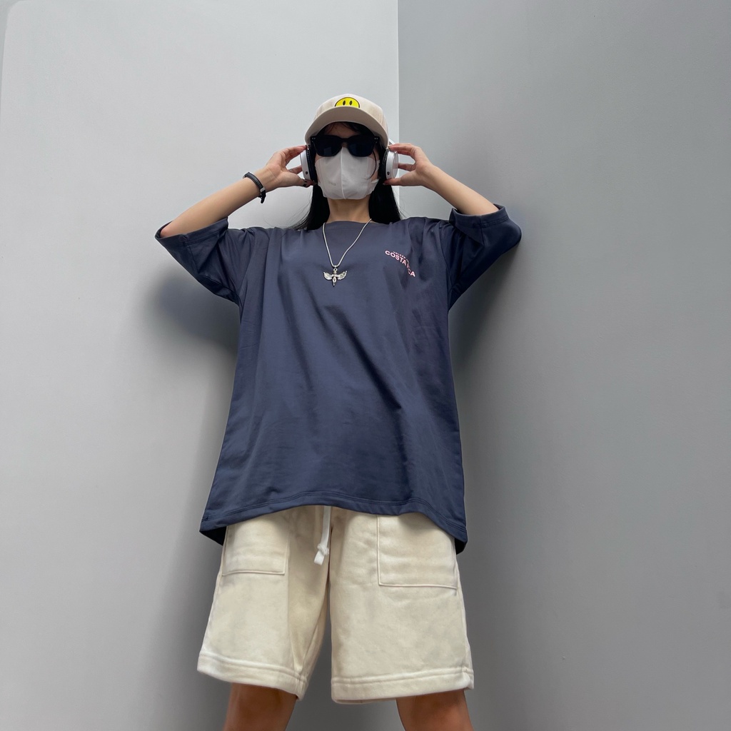 Áo thun tay lỡ COSTA RICA ❤️ Áo phông oversize form rộng unisex nam nữ - A14 - Happy Style