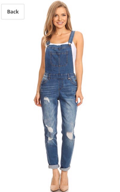 Yếm jean dư rách xước dư xịn - có Bigsize