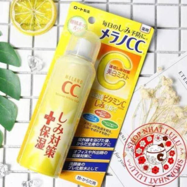 XỊT KHOÁNG TRẮNG DA - CC MELANO ROHTO WHITENING MIST - NHẬT NỘI ĐỊA