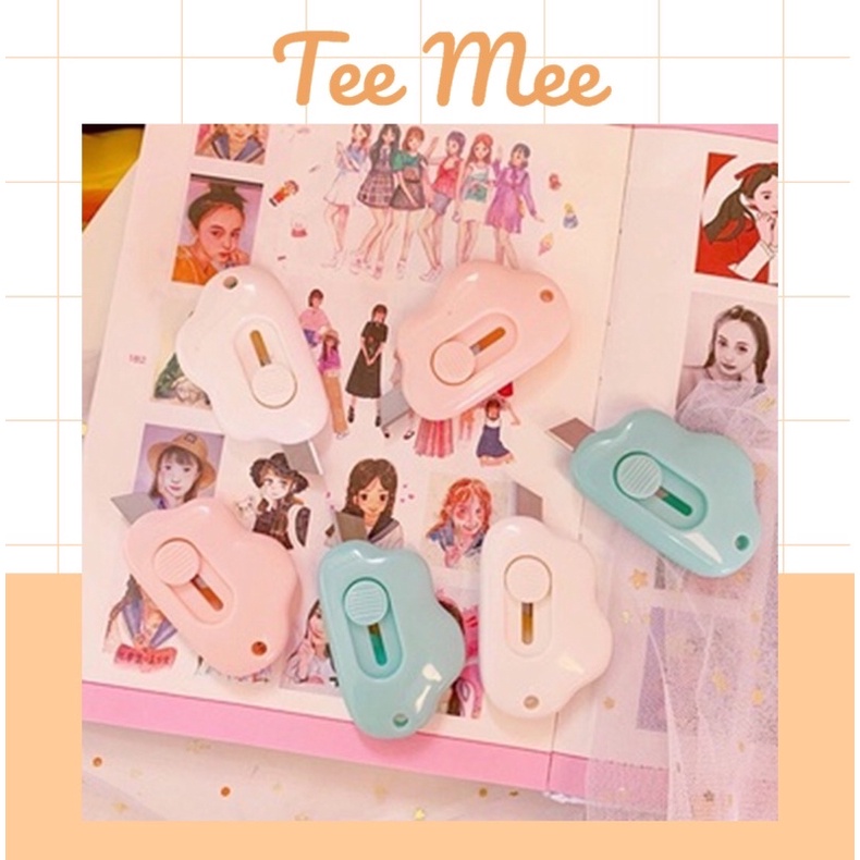 Dao rọc giấy mini đám mây dễ thương ☁️ Tee &amp; Mee