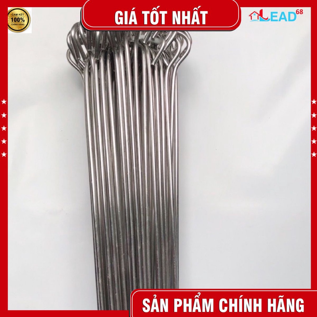 10 xiên nướng thịt bằng inox dài 60cm ,dày4li sieu chắc chắn