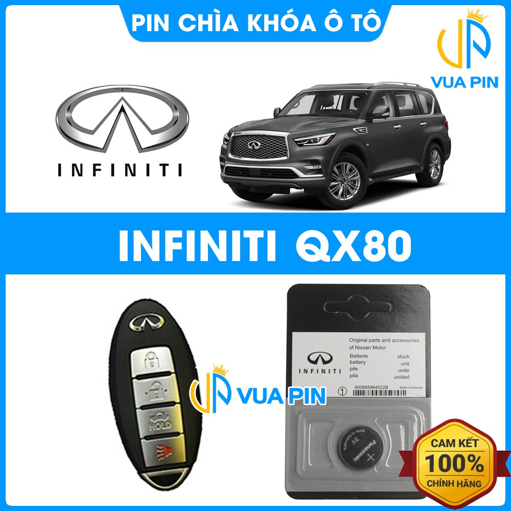 Pin chìa khóa ô tô Infiniti QX80 chính hãng Infiniti sản xuất tại Indonesia 3V