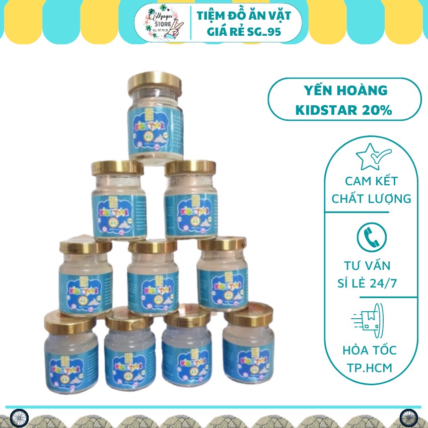 10 Hũ Yến cho bé 💥 SALE SỐC 💥 Combo 10 hũ Yến Hoàng Kidstar 20% cực giàu dinh dưỡng, tăng miễn dịch, bồi bổ sức khỏe