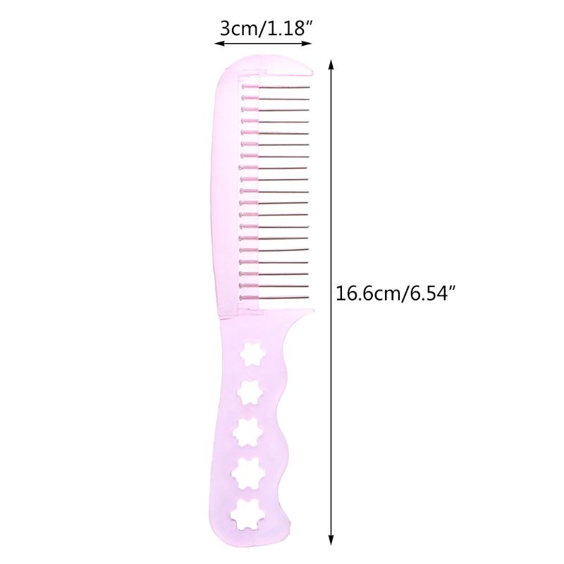 Lược Chải Tóc Giả Bằng Nhựa Và Thép Chống Tĩnh Điện