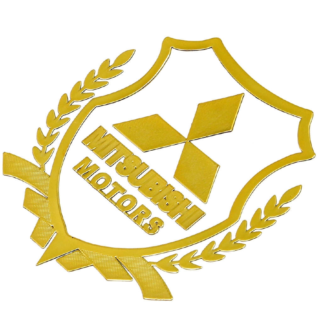 Mitsubishi Dán kim loại mạ ô tô Huy hiệu biểu tượng xe hơi đề can trang trí Hình dán điện thoại