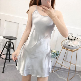 Váy Ngủ Lụa Cao Cấp Gấu Lượn Sóng-2045