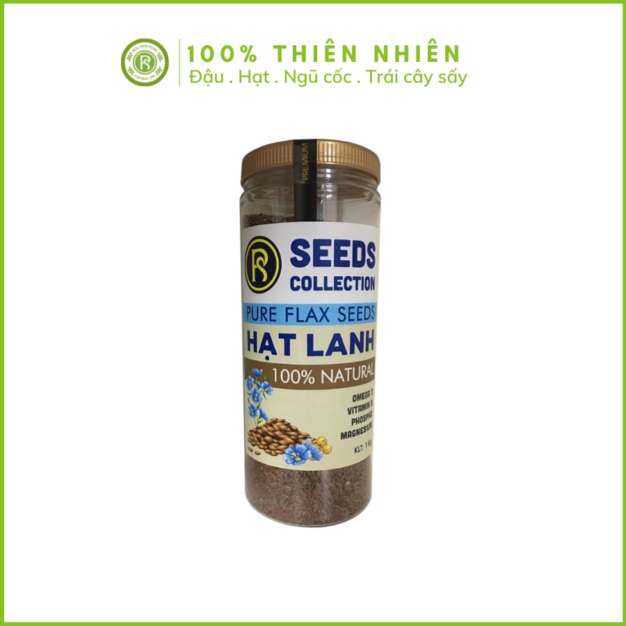 Hạt Lanh Nâu REAL FOOD nhập khẩu Ấn Độ (700g/hũ)