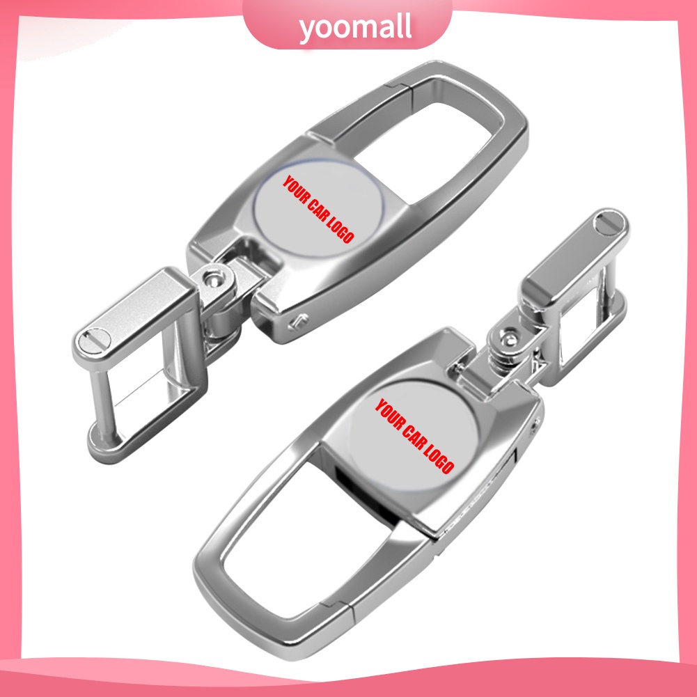 Móc Khóa Kim Loại Hình Logo Xe Hơi Honda Au-Di Benz Ford