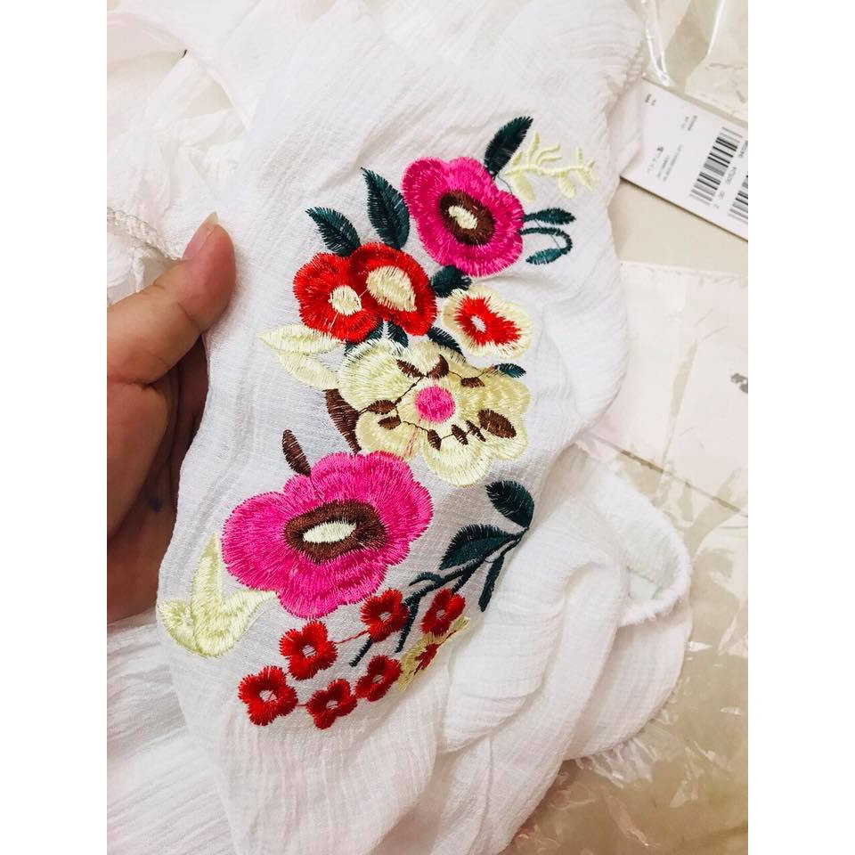 Bộ đũi thêu hoa nổi hotreend  )Kèm hình thật