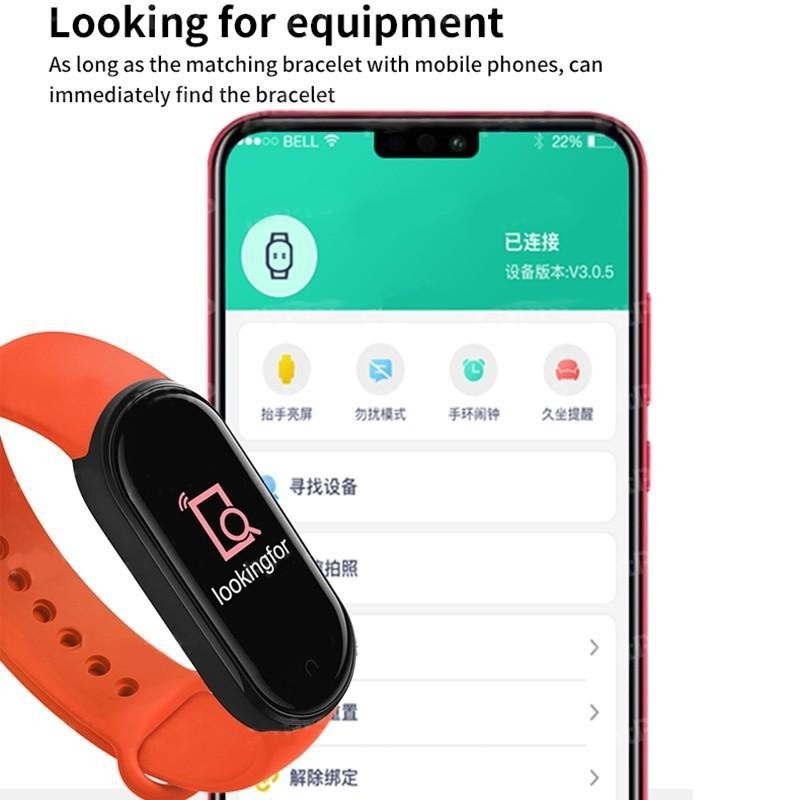 Đồng Hồ Thông Minh M6 Chống Nước Hỗ Trợ Theo Dõi Sức Khỏe M6 Kèm Phụ Kiện