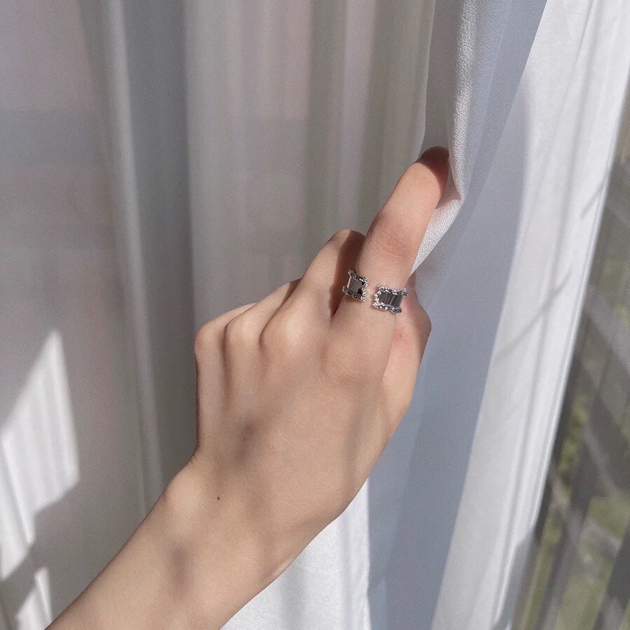 Nhẫn Mặt Gương Thiết Kế Tối Giản Thời Trang Cá Tính Cho Nữ