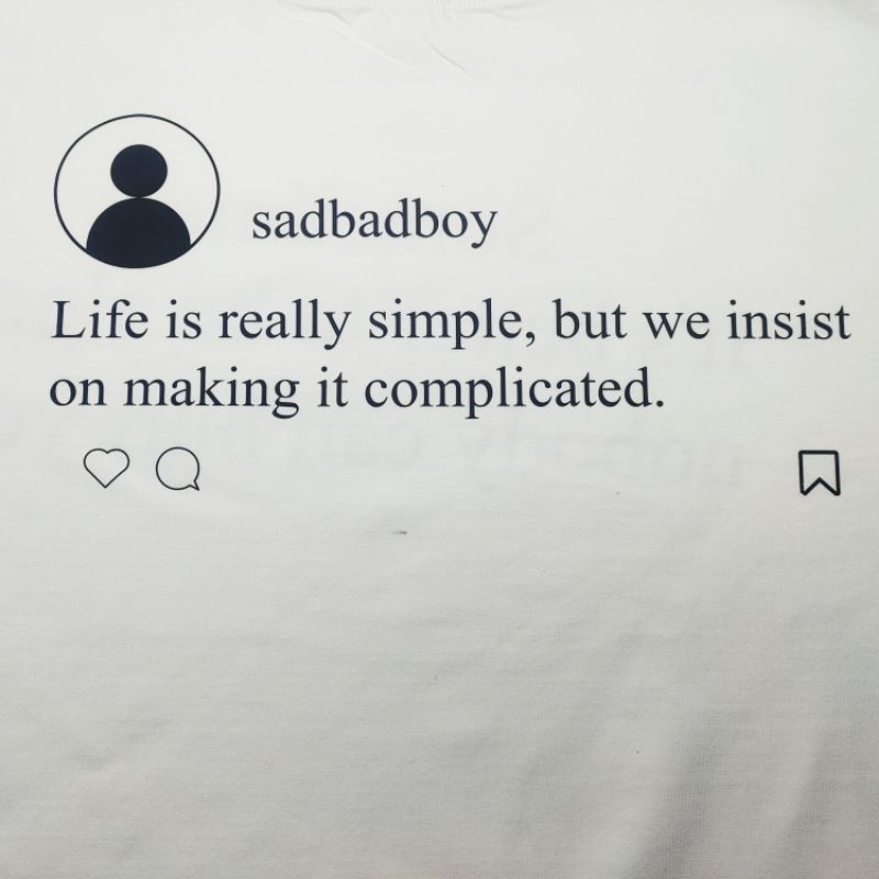 Áo phông local brand AMIHOUSE sadbadboy dáng tay lỡ unisex