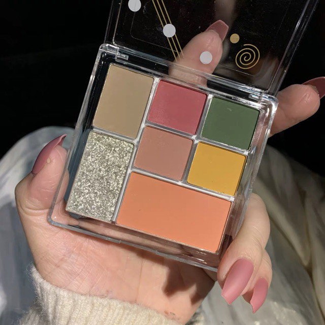 Bảng phấn mắt GUICAMI 7 màu ánh nhũ lấp lánh | BigBuy360 - bigbuy360.vn