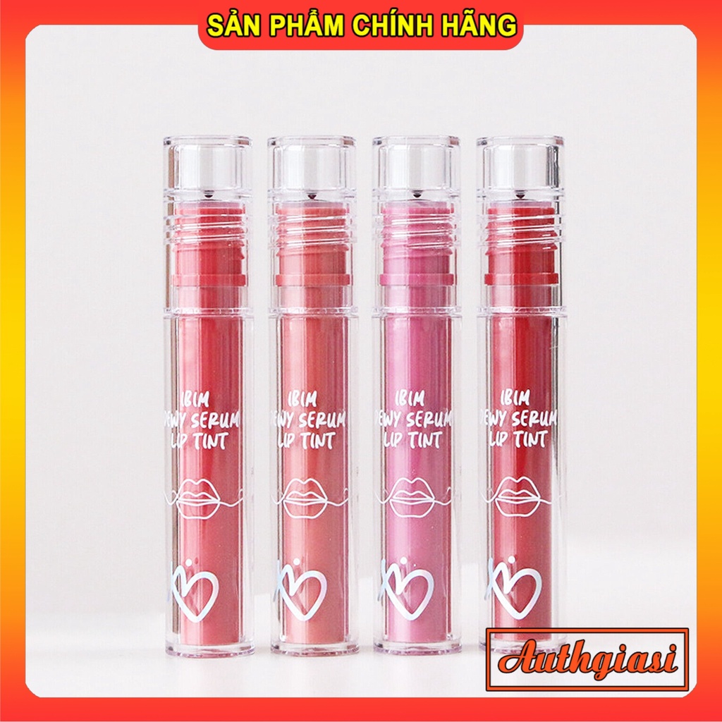 Son kem tint bóng IBIM Dewy Serum Lip Tint siêu lì mềm mịn môi