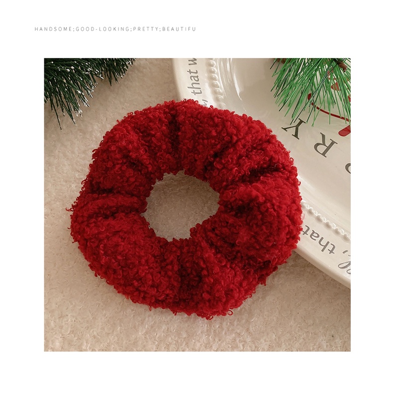 Dây Cột Tóc Nhung Phong Cách Giáng Sinh Dễ Thương