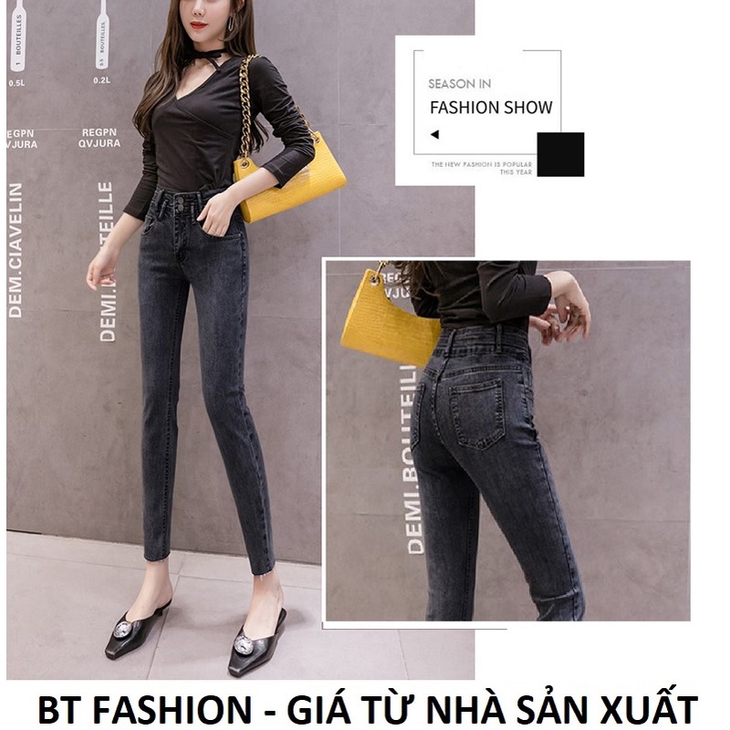 Quần Bò KaKi Thun Giả Jean Muối Tiêu Co Dãn Mạnh BT FASHION (Nhiều Mẫu) Wash