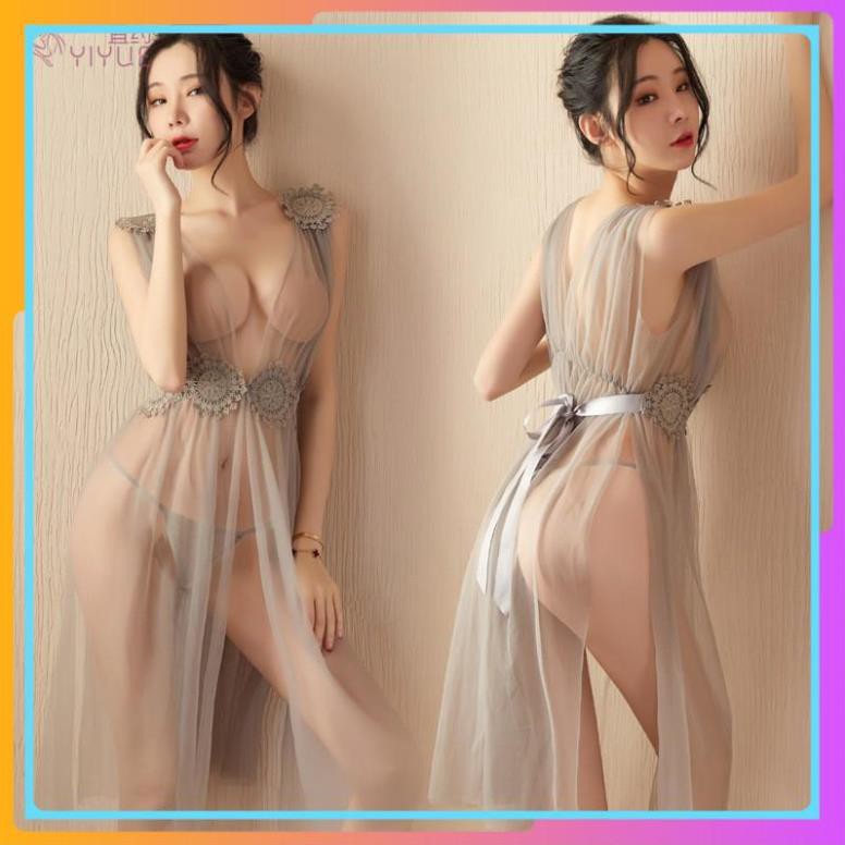 Váy ngủ cosplay thiên thần dáng dài gợi cảm, [nile] đầm ngủ quảng châu xẻ tà cao cấp chụp ảnh studio siêu thần thái