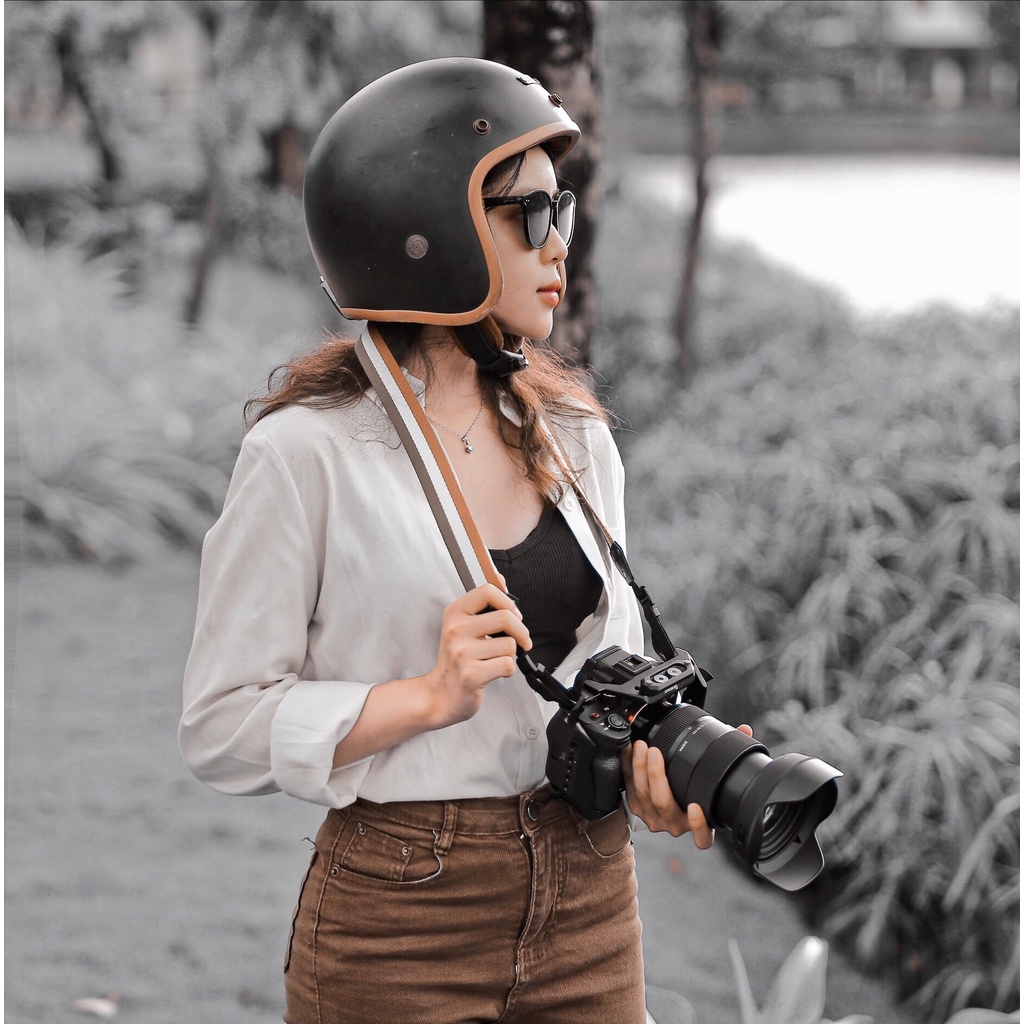 [CAMERA] Dây đeo máy ảnh Bossbags Classical Sọc