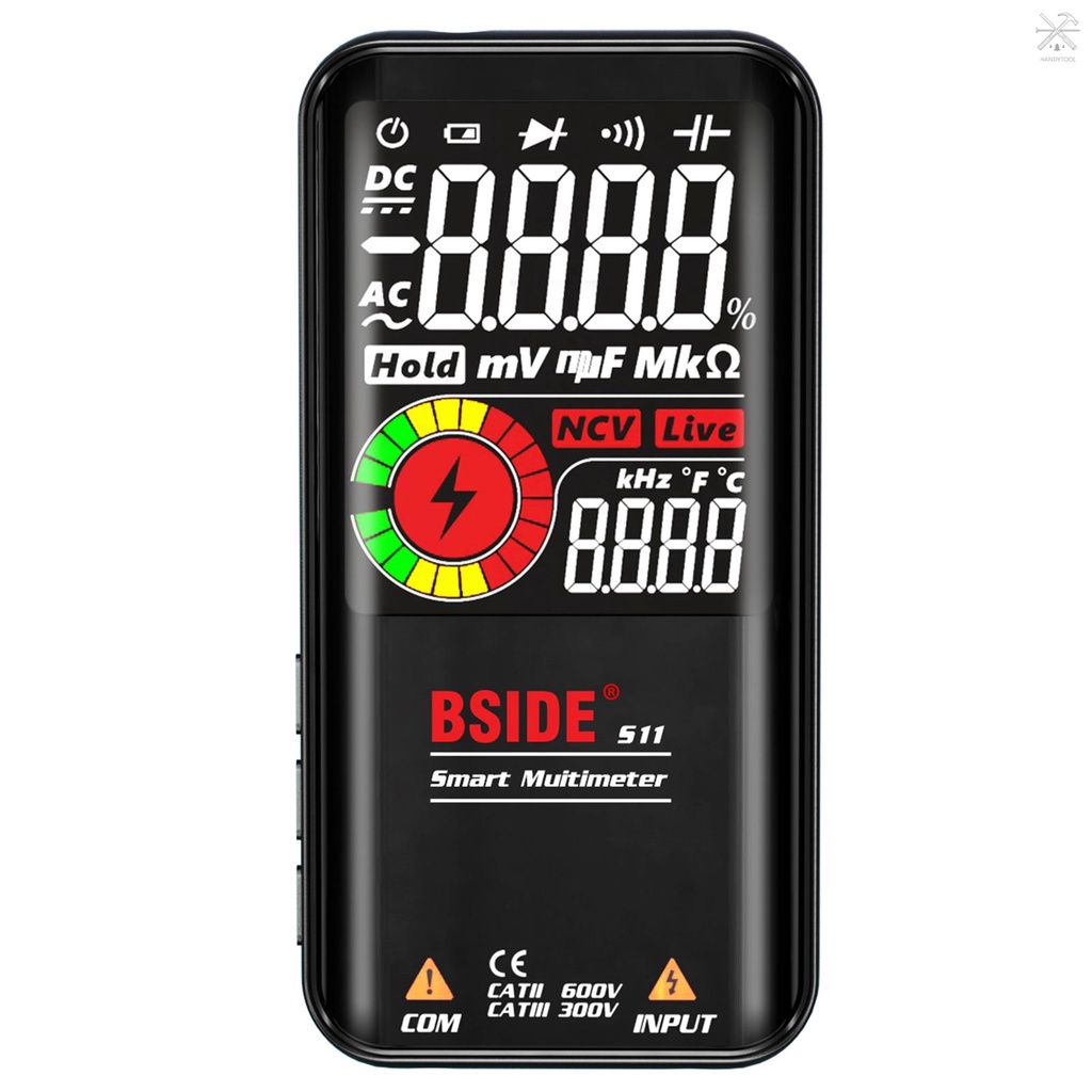 Vạn Năng Kế Bside S11 Đếm 9999 Ac / Dc Màn Hình Lcd Kỹ Thuật Số Có Thể Sạc Lại