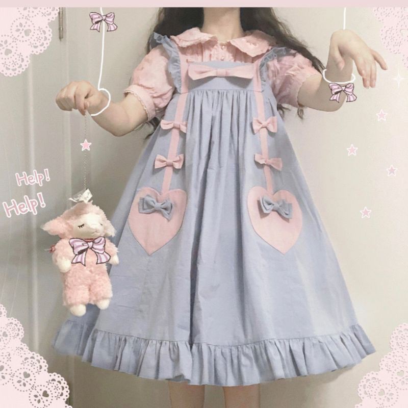 ĐẦM LOLITA TẾT NƠ HAI BÊN LÊN MÀU CỰC ĐẸP😚 Có ảnh thật 😚 Rin Sesshomaru😚JK😚OP😚