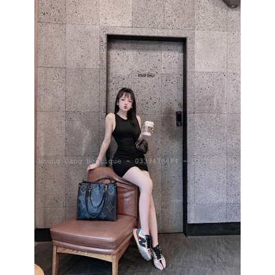 Váy tăm body sát nách dáng ngắn sexy