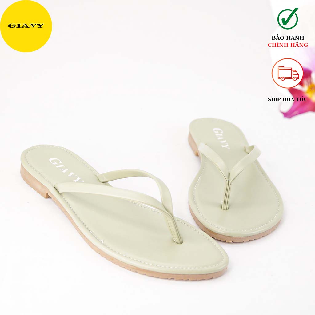 Dép kẹp nữ quai mảnh màu pastel xinh xắn C60 - GIÀY GIAVY